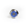 16mm Blue Stainless Steel Button